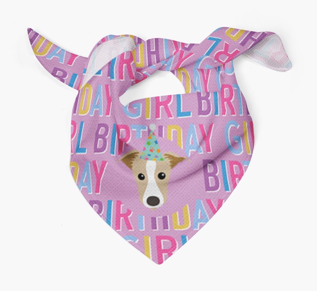 Birthday Girl: Personalised {breedFullName} Bandana