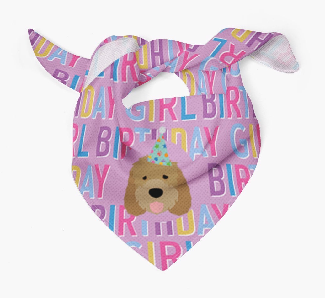 Birthday Girl: Personalised {breedFullName} Bandana