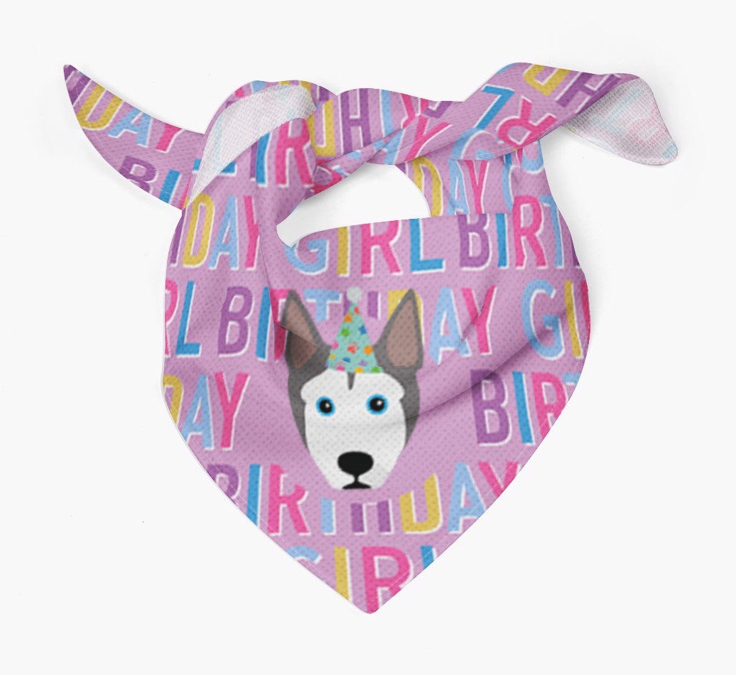 Birthday Girl: Personalised {breedFullName} Bandana