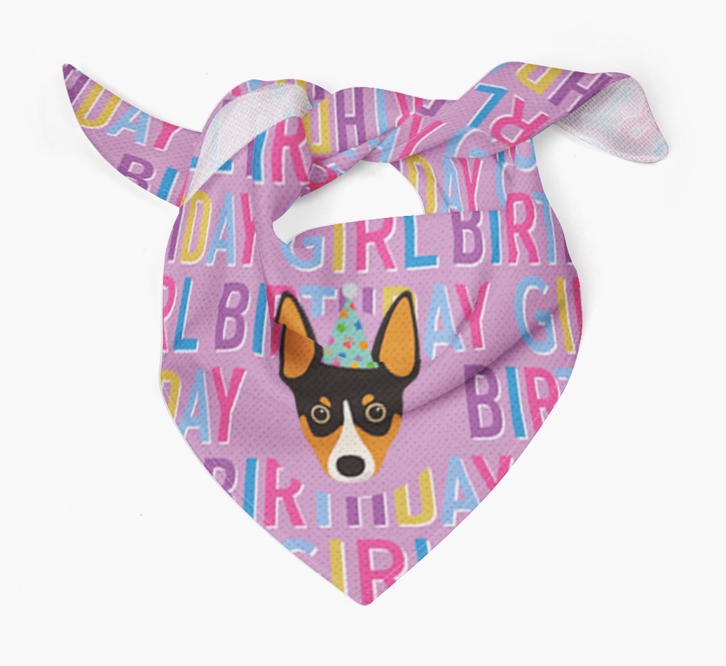Birthday Girl: Personalised {breedFullName} Bandana