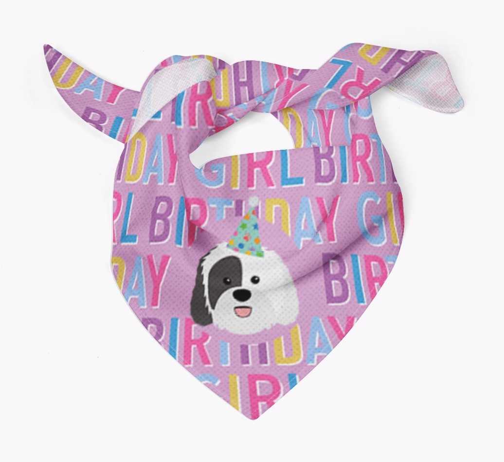 Birthday Girl: Personalised {breedFullName} Bandana