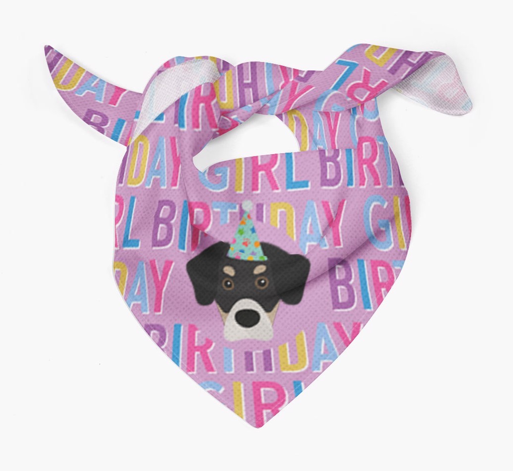 Birthday Girl: Personalised {breedFullName} Bandana