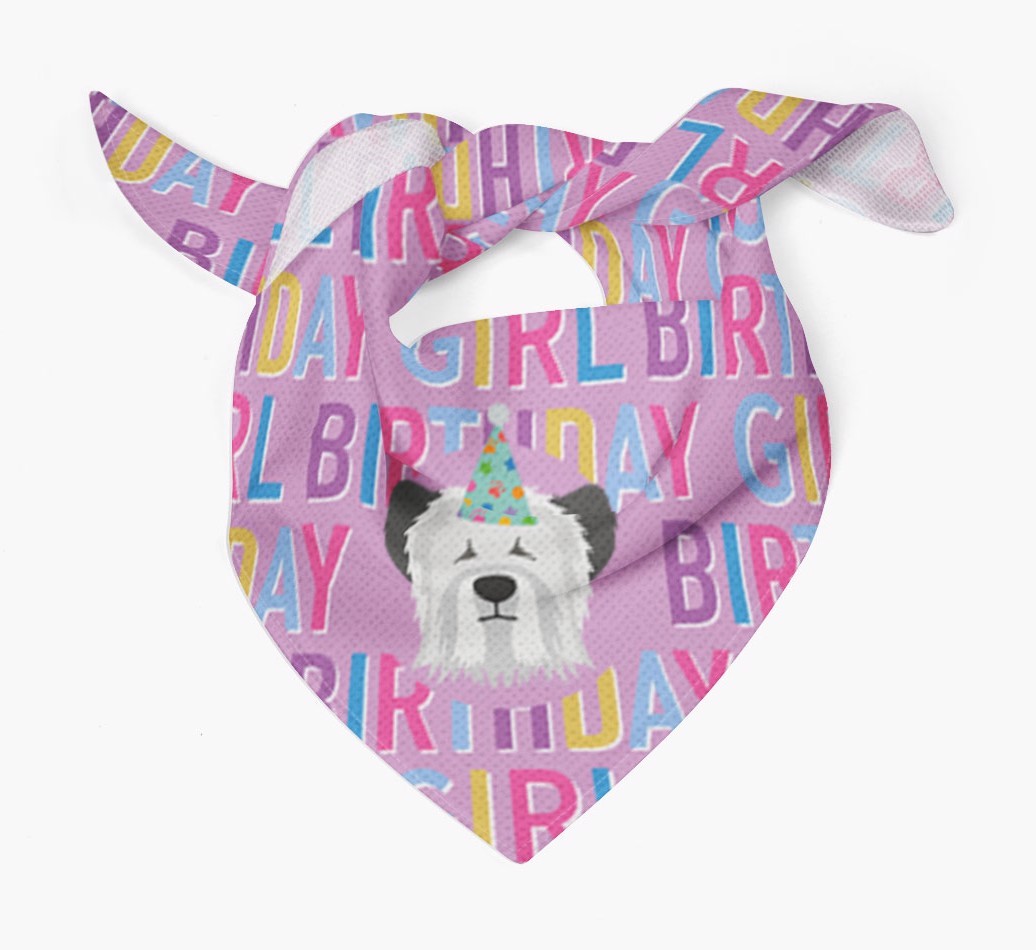 Birthday Girl: Personalised {breedFullName} Bandana