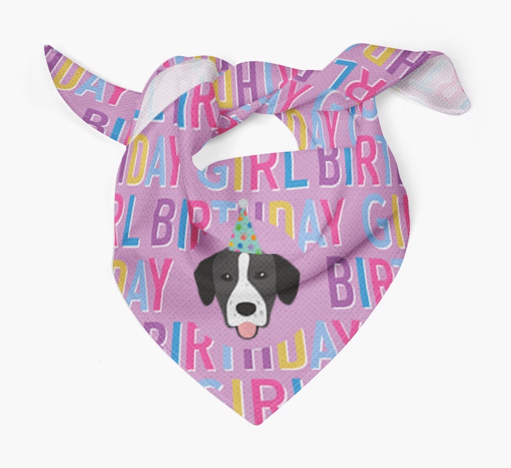 Birthday Girl: Personalised {breedFullName} Bandana
