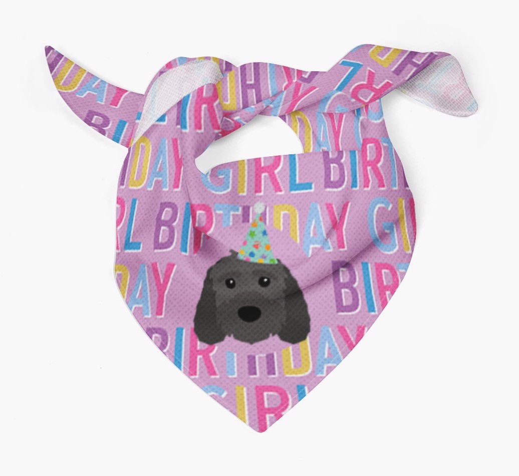 Birthday Girl: Personalised {breedFullName} Bandana