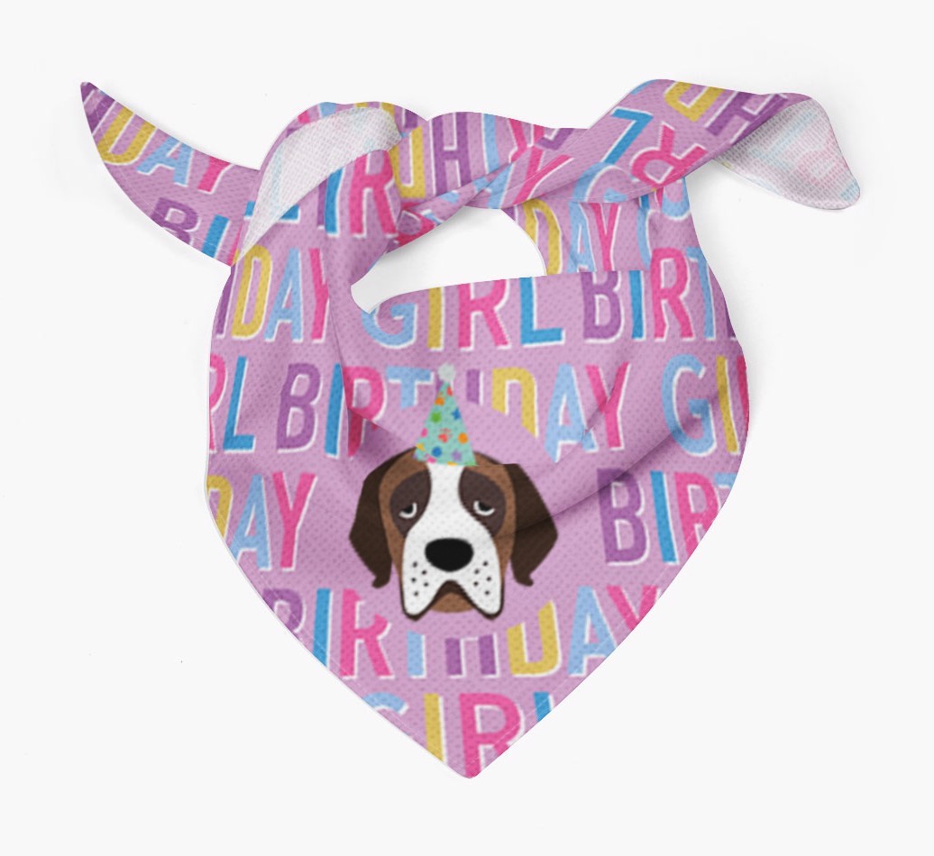 Birthday Girl: Personalised {breedFullName} Bandana
