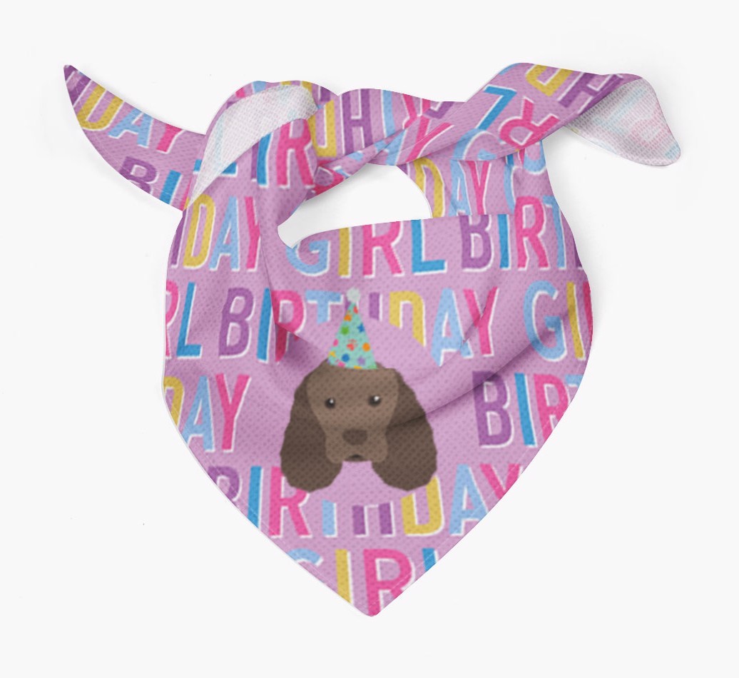 Birthday Girl: Personalised {breedFullName} Bandana