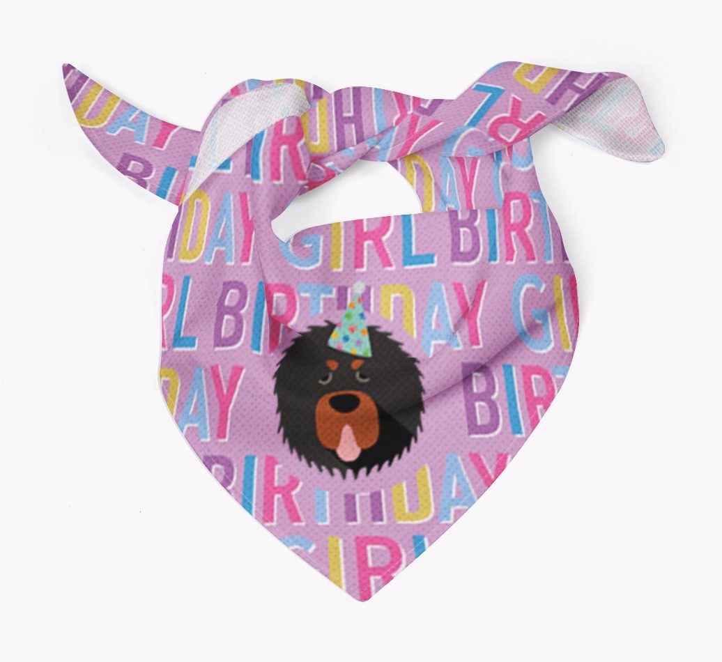 Birthday Girl: Personalised {breedFullName} Bandana