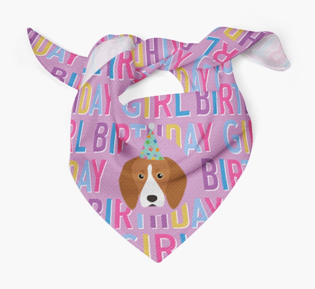 Birthday Girl: Personalised {breedFullName} Bandana