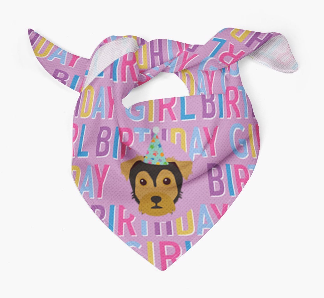 Birthday Girl: Personalised {breedFullName} Bandana