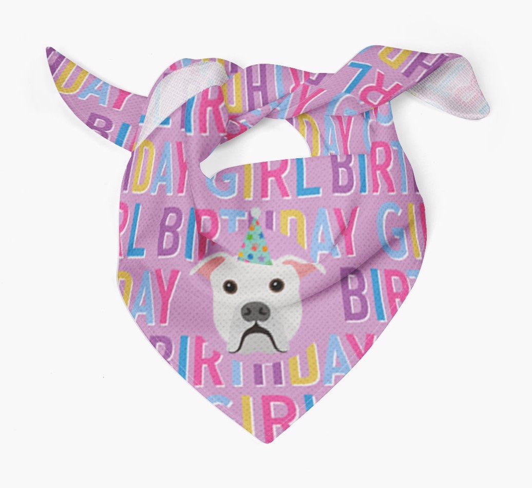 Birthday Girl: Personalized {breedFullName} Bandana