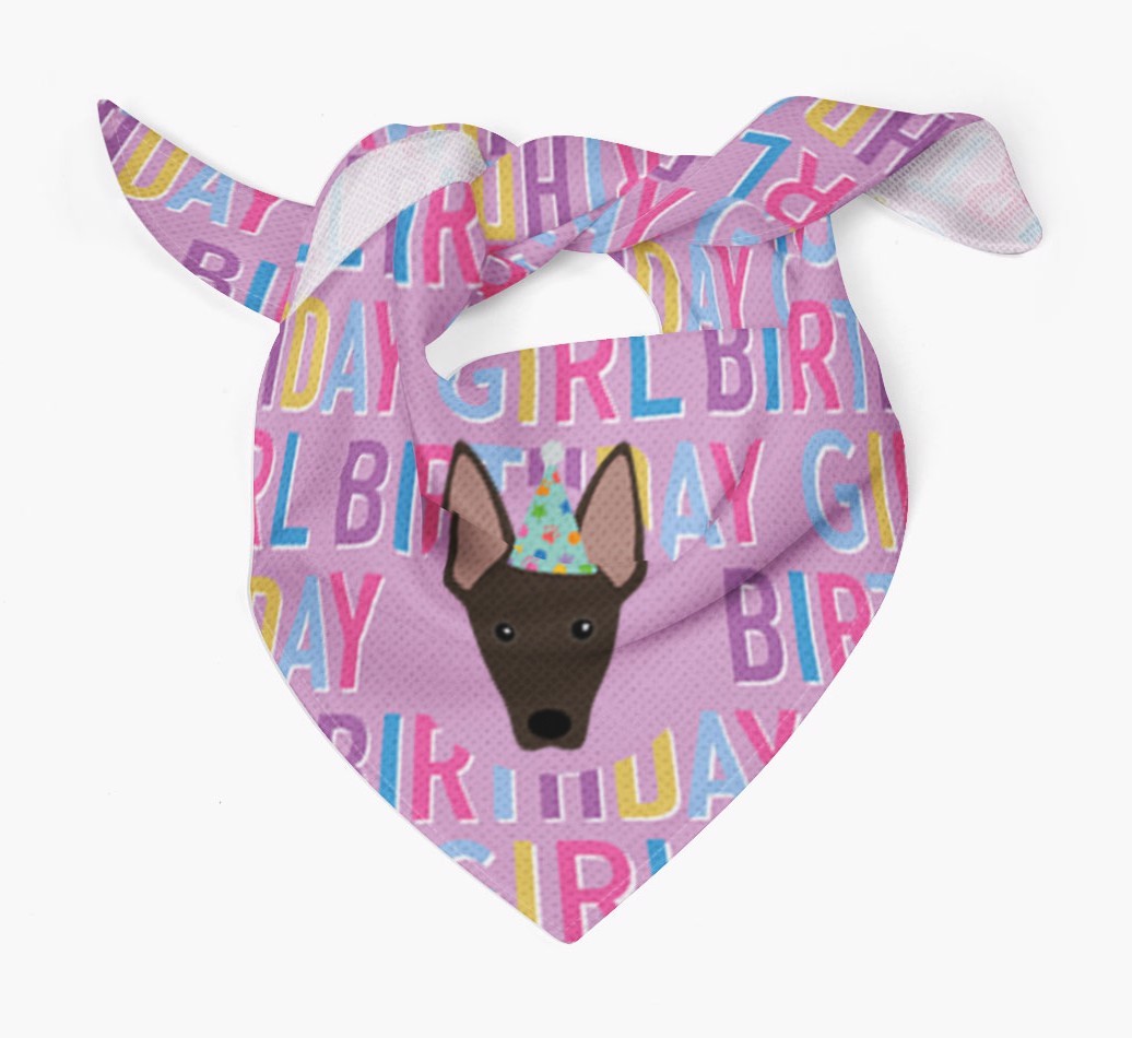 Birthday Girl: Personalized {breedFullName} Bandana