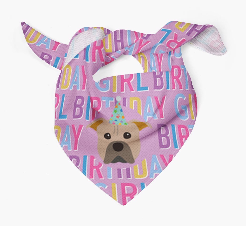 Birthday Girl: Personalized {breedFullName} Bandana