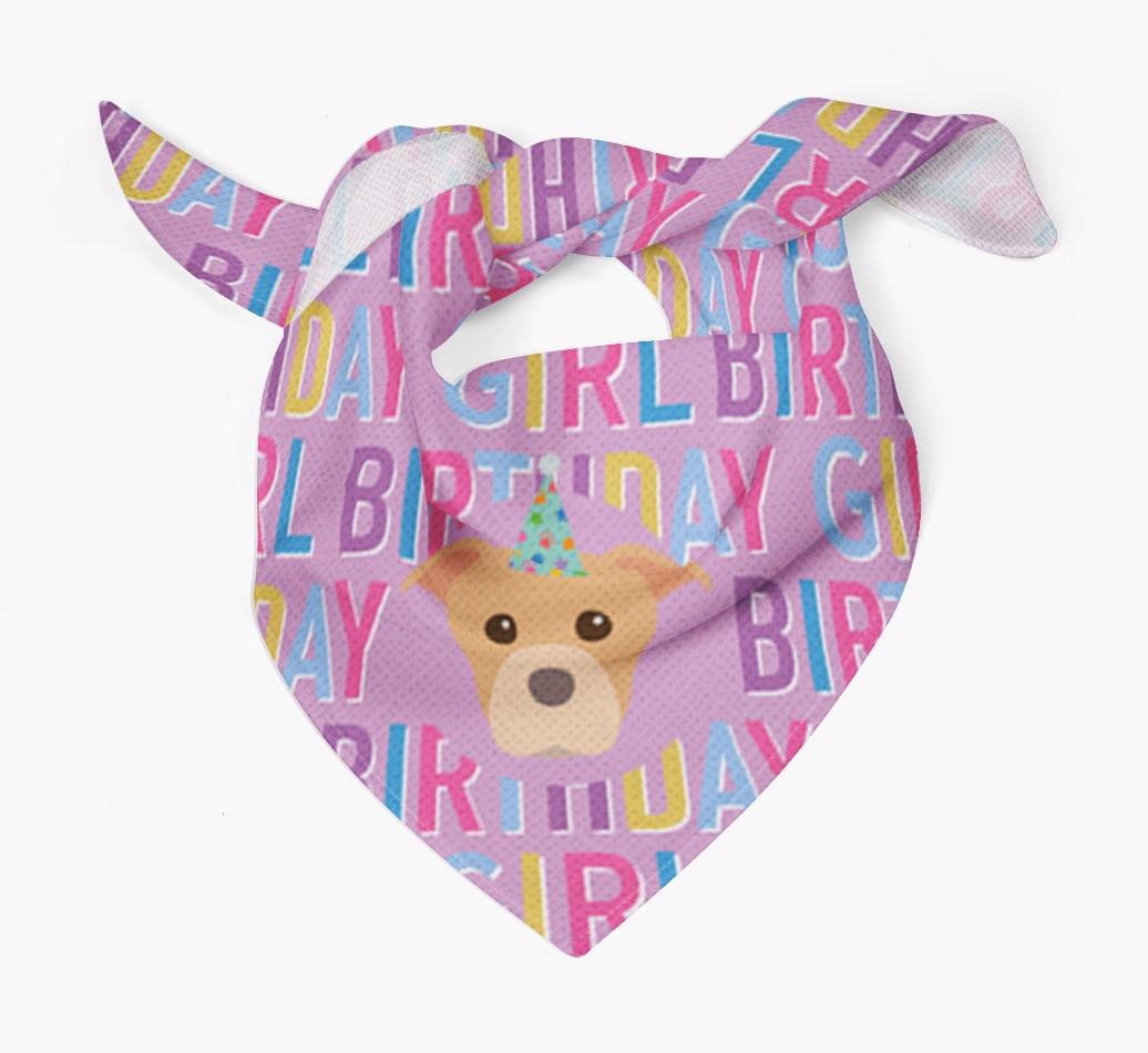 Birthday Girl: Personalized {breedFullName} Bandana
