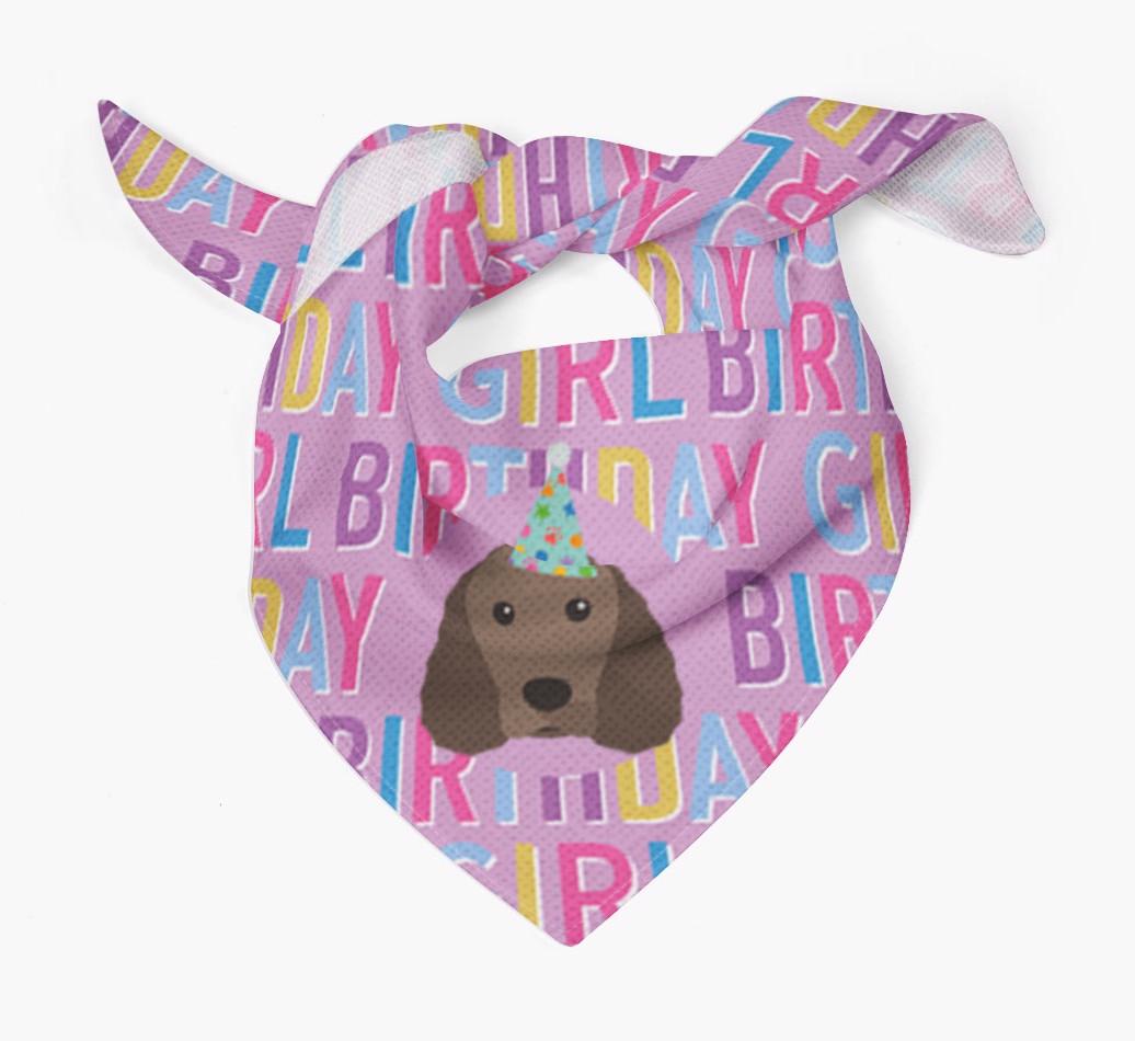 Birthday Girl: Personalized {breedFullName} Bandana
