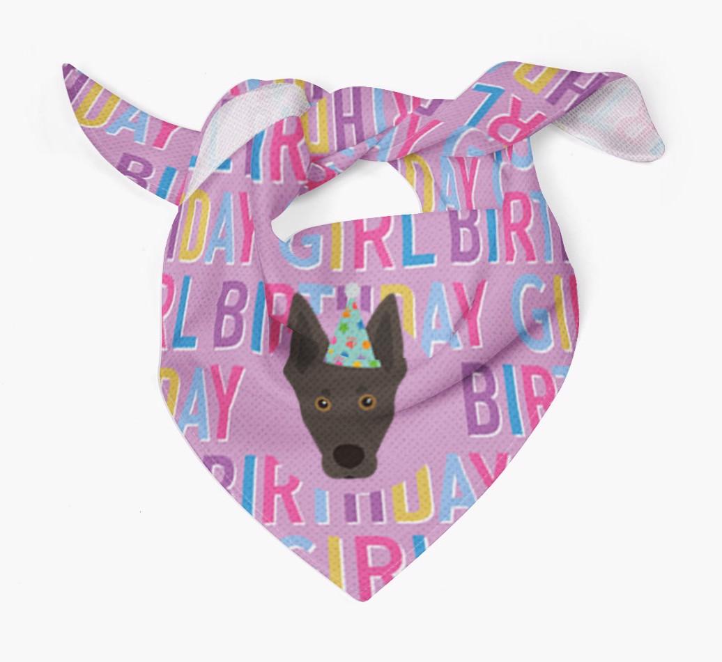 Birthday Girl: Personalized {breedFullName} Bandana