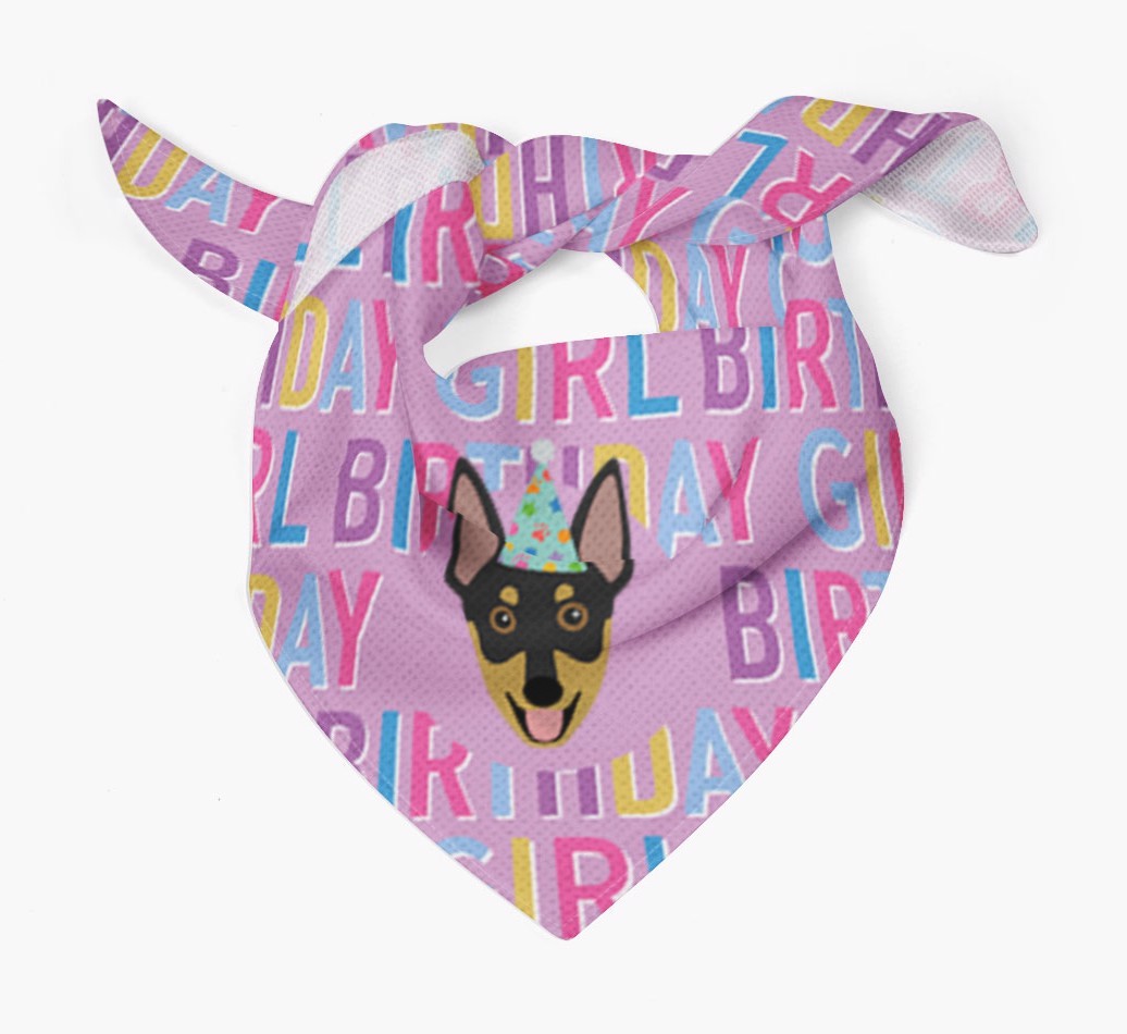 Birthday Girl: Personalized {breedFullName} Bandana
