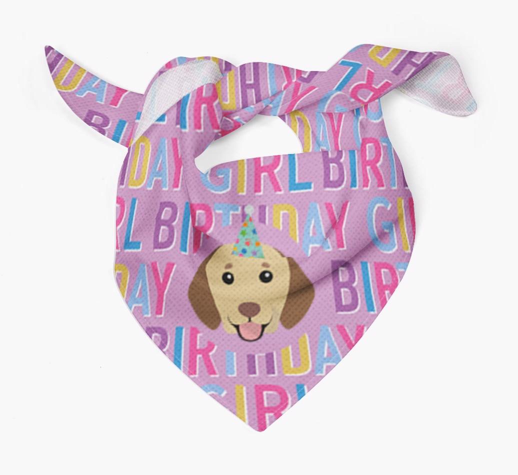 Birthday Girl: Personalized {breedFullName} Bandana