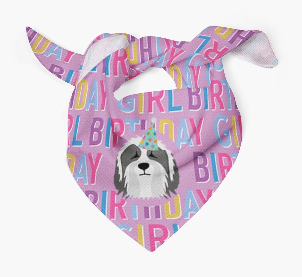 Birthday Girl: Personalized {breedFullName} Bandana