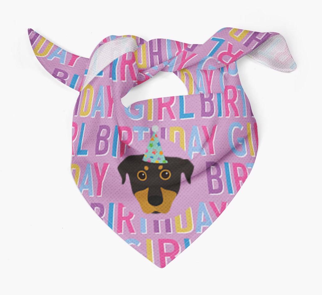 Birthday Girl: Personalized {breedFullName} Bandana