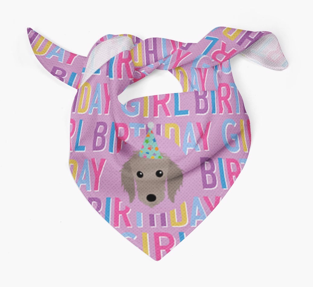 Birthday Girl: Personalized {breedFullName} Bandana