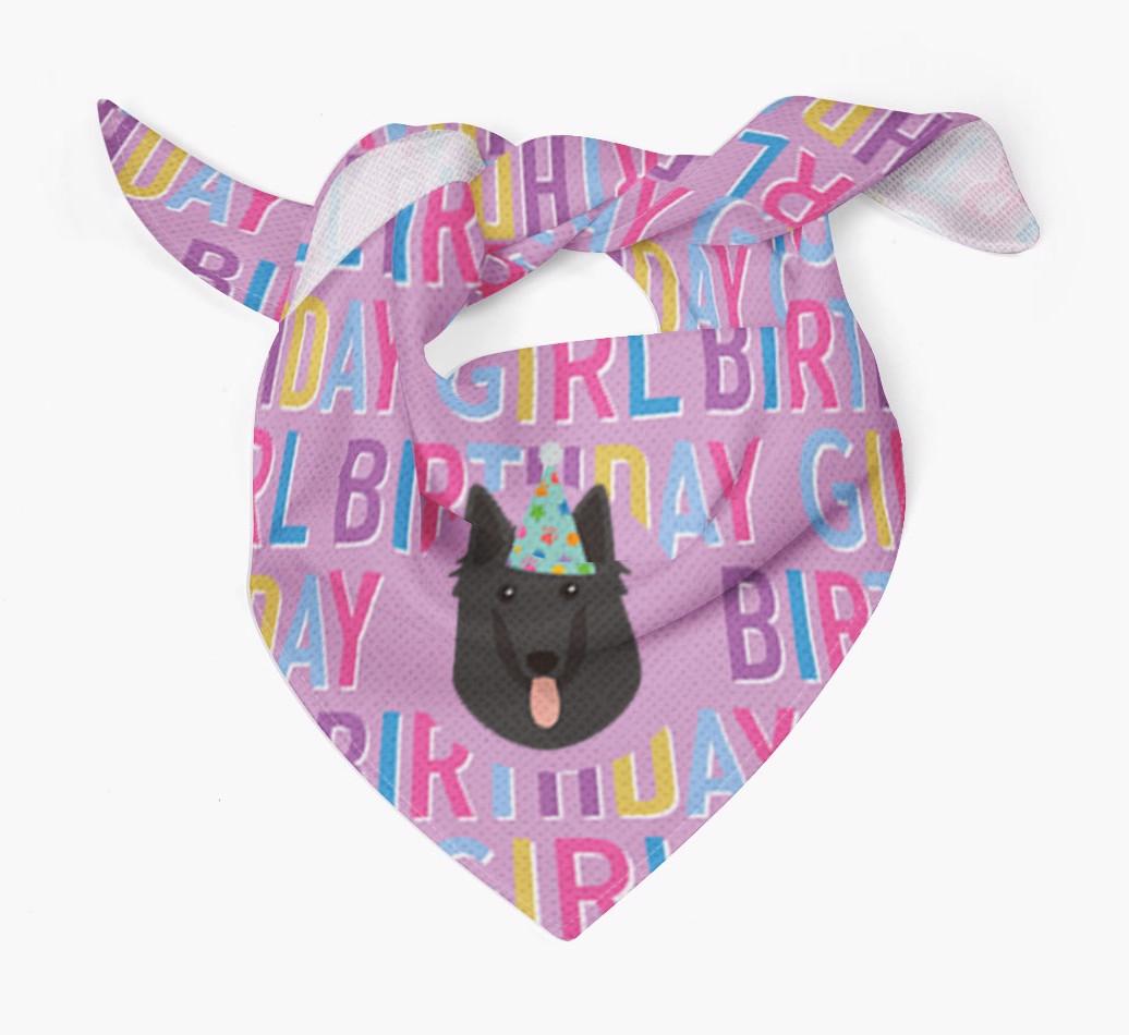 Birthday Girl: Personalized {breedFullName} Bandana