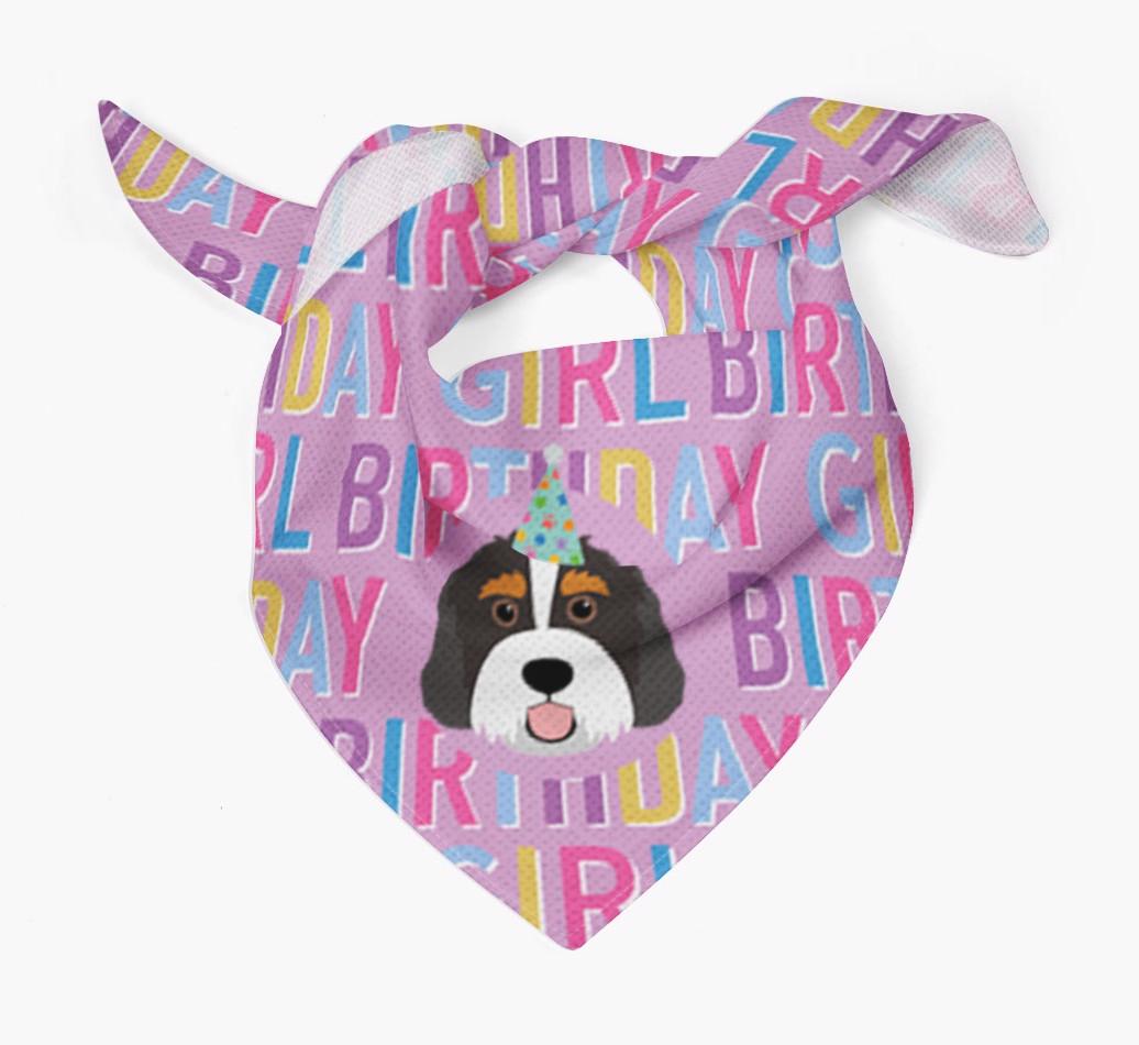 Birthday Girl: Personalized {breedFullName} Bandana