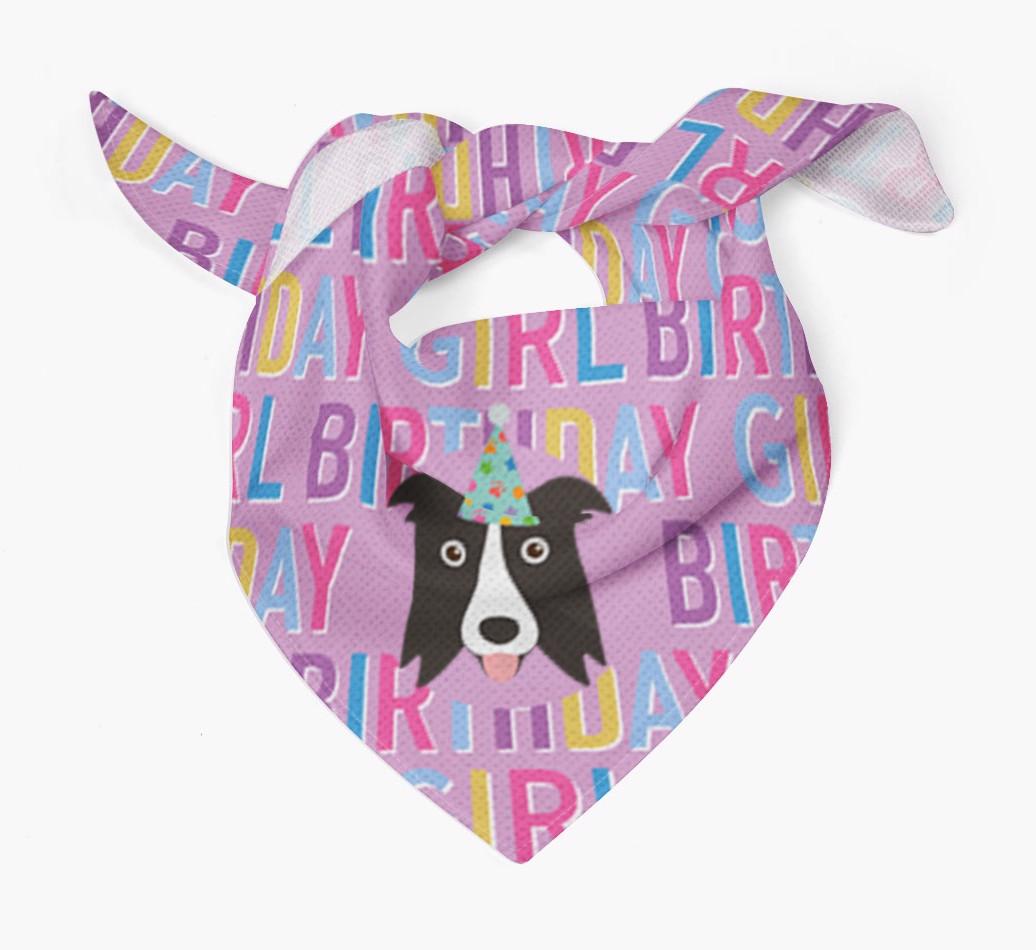 Birthday Girl: Personalized {breedFullName} Bandana