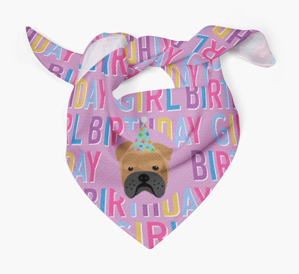 Birthday Girl: Personalized {breedFullName} Bandana