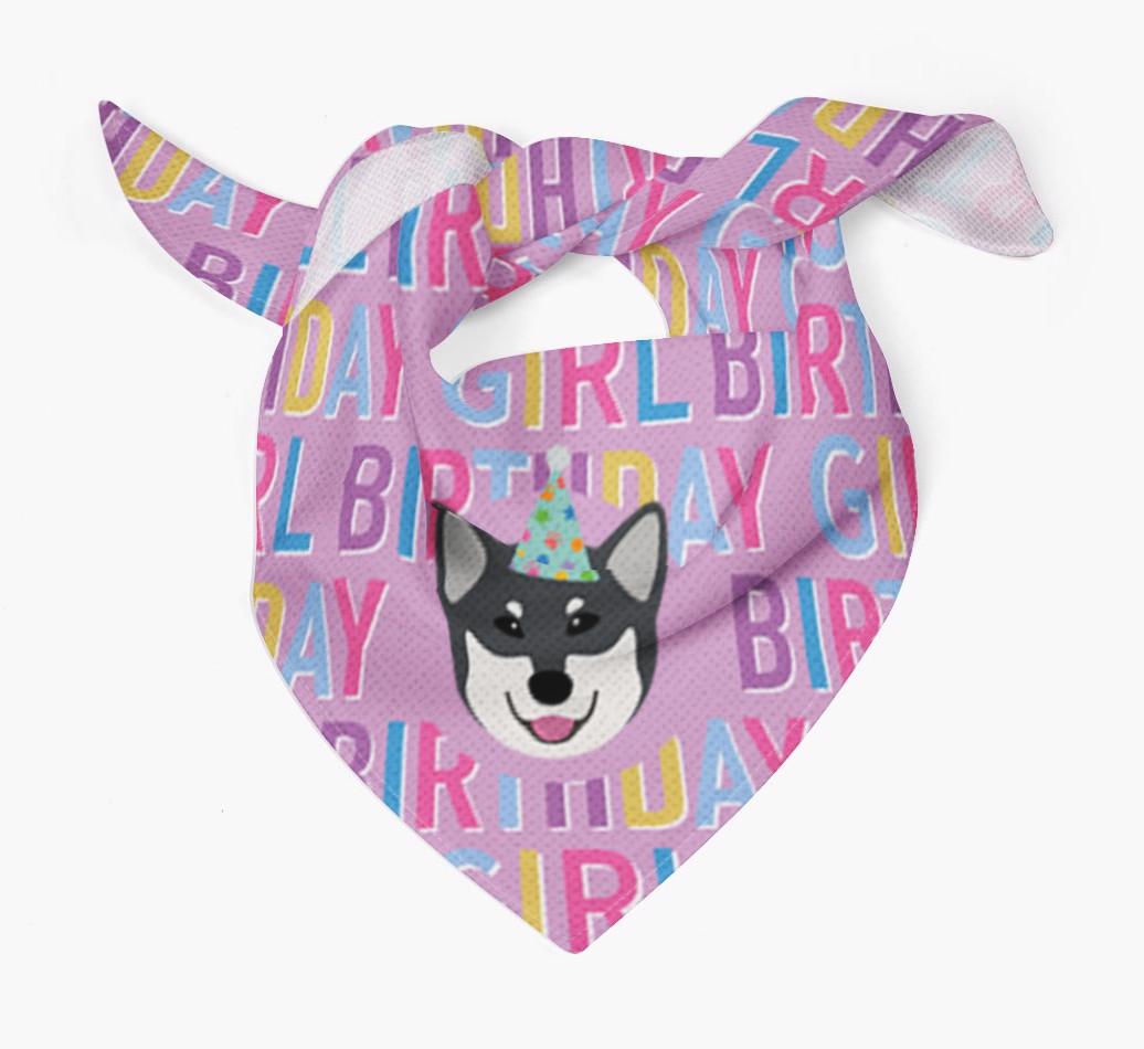 Birthday Girl: Personalized {breedFullName} Bandana