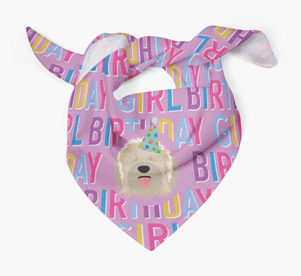 Birthday Girl: Personalized {breedFullName} Bandana