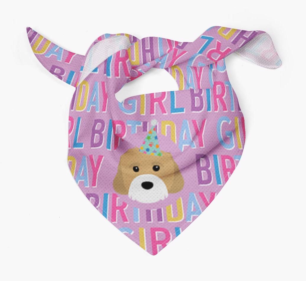 Birthday Girl: Personalized {breedFullName} Bandana