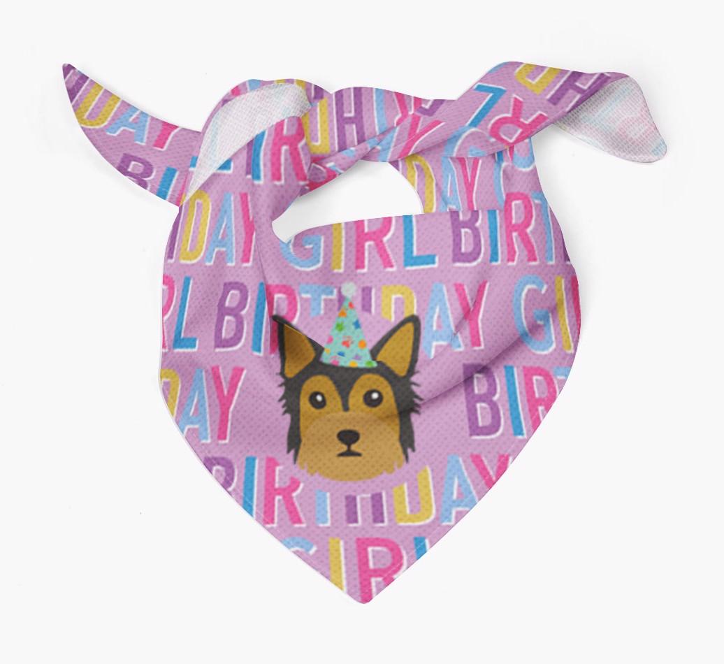Birthday Girl: Personalized {breedFullName} Bandana
