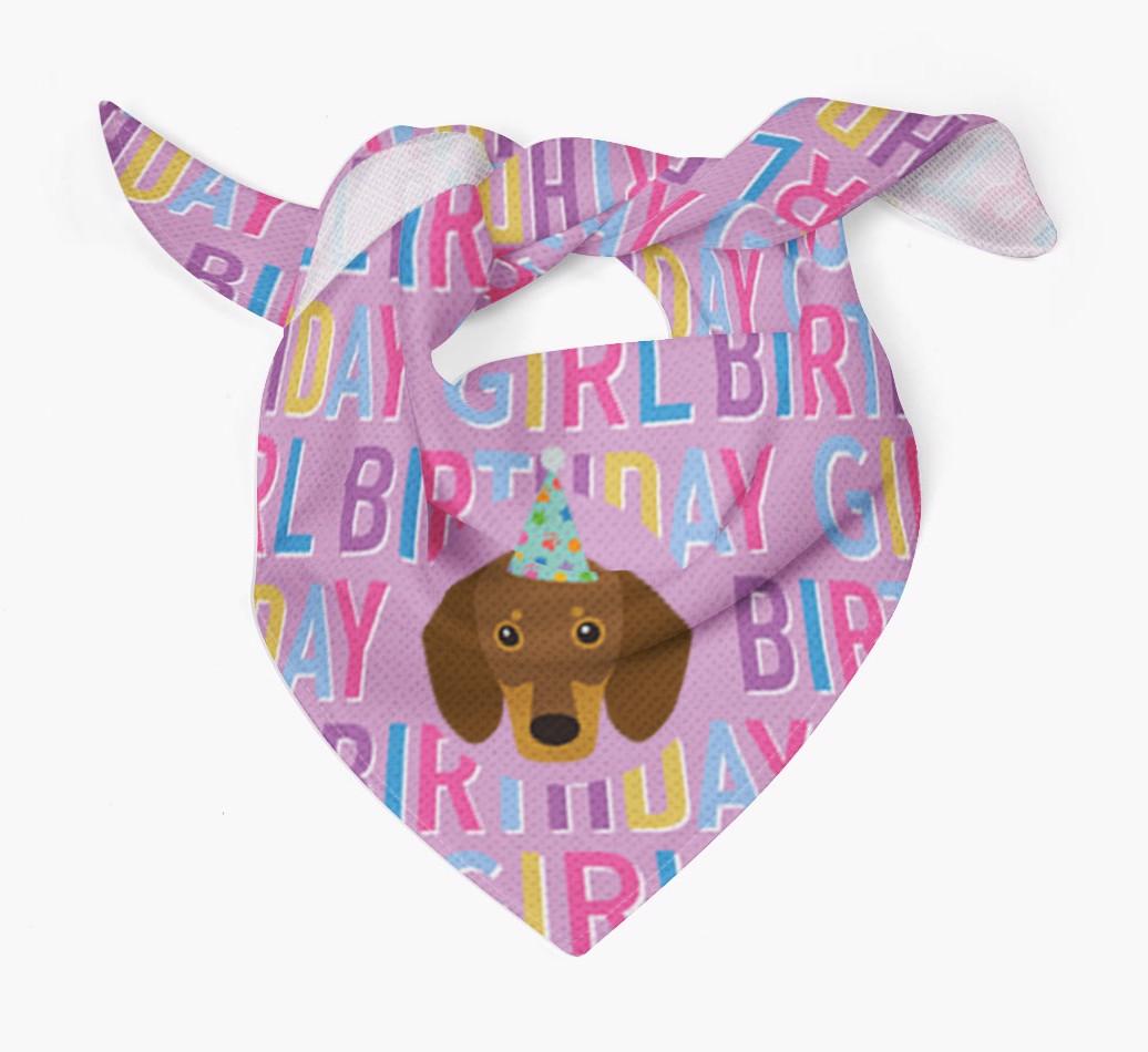 Birthday Girl: Personalized {breedFullName} Bandana