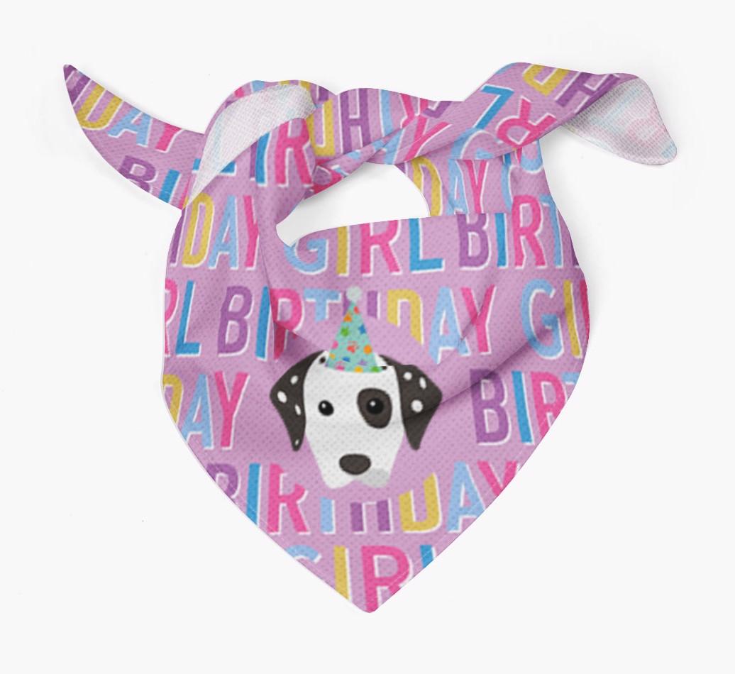Birthday Girl: Personalized {breedFullName} Bandana