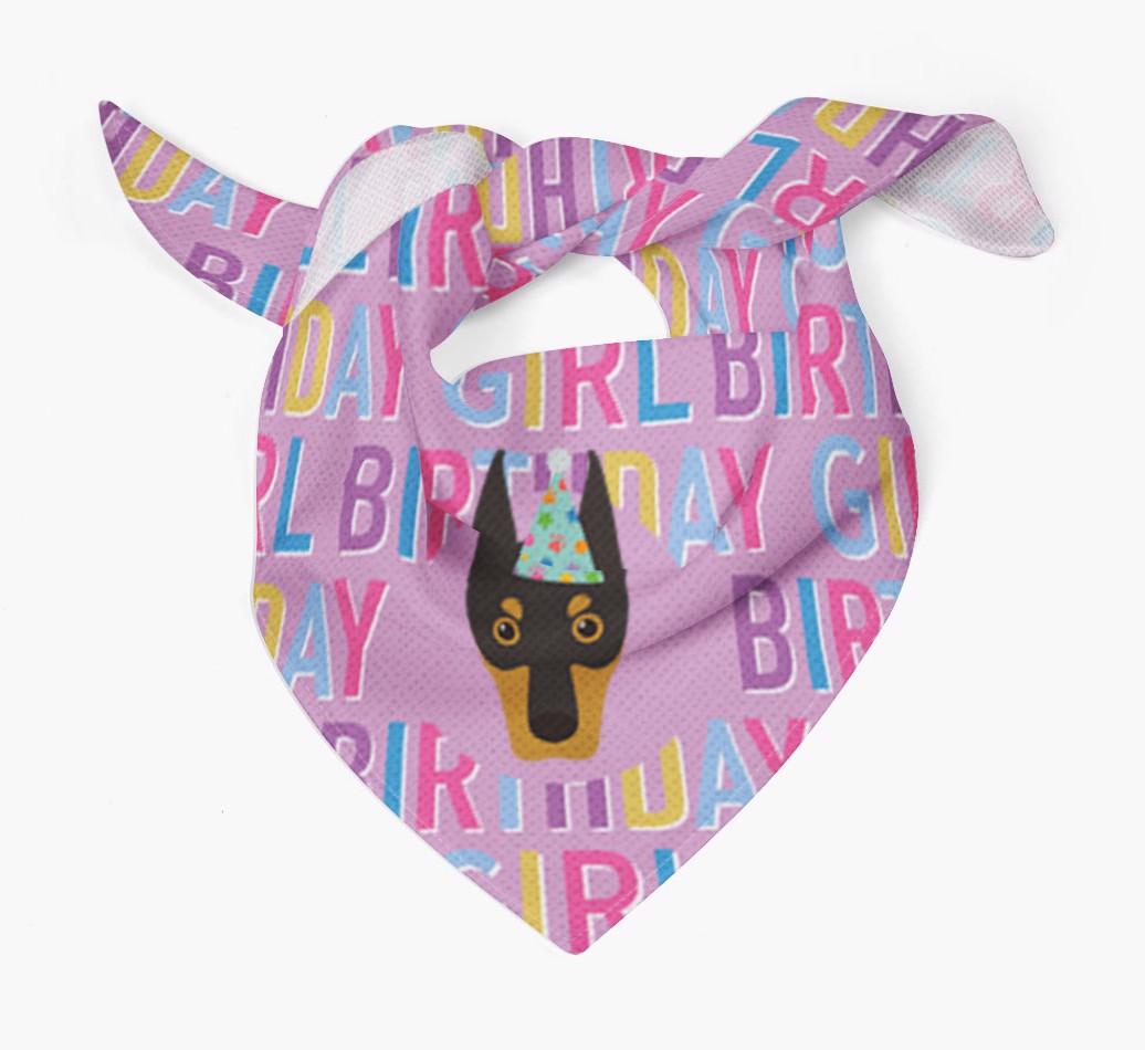 Birthday Girl: Personalized {breedFullName} Bandana