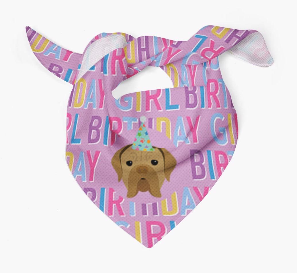 Birthday Girl: Personalized {breedFullName} Bandana