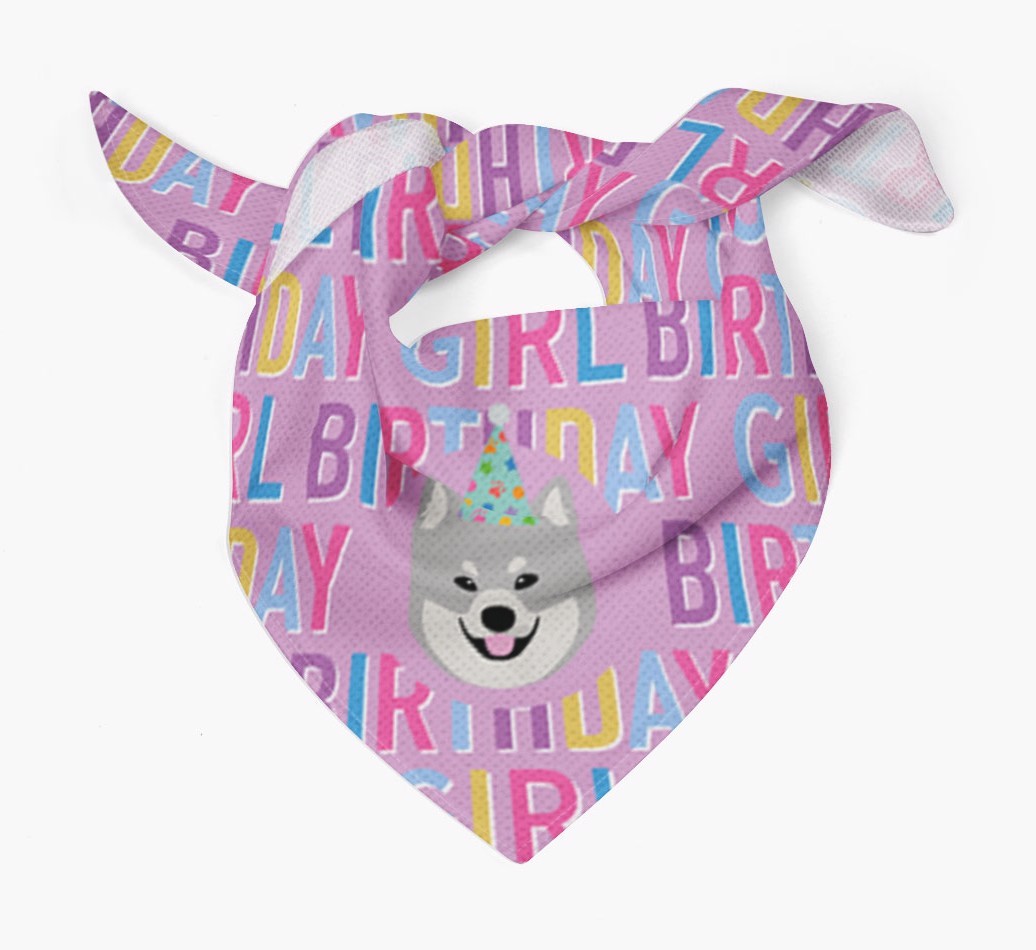 Birthday Girl: Personalized {breedFullName} Bandana