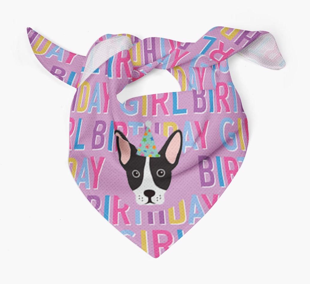 Birthday Girl: Personalized {breedFullName} Bandana