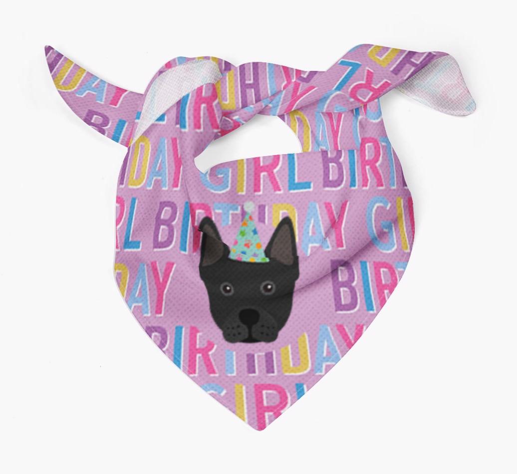 Birthday Girl: Personalized {breedFullName} Bandana