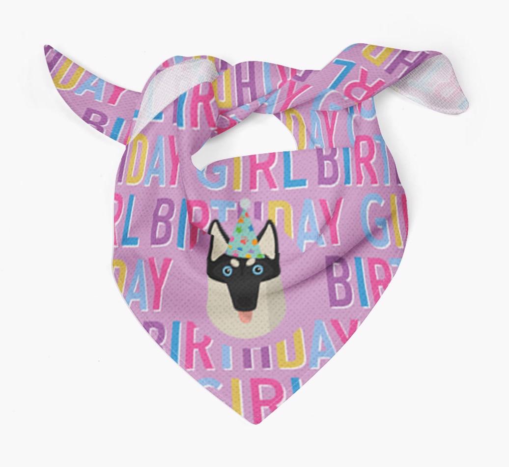 Birthday Girl: Personalized {breedFullName} Bandana