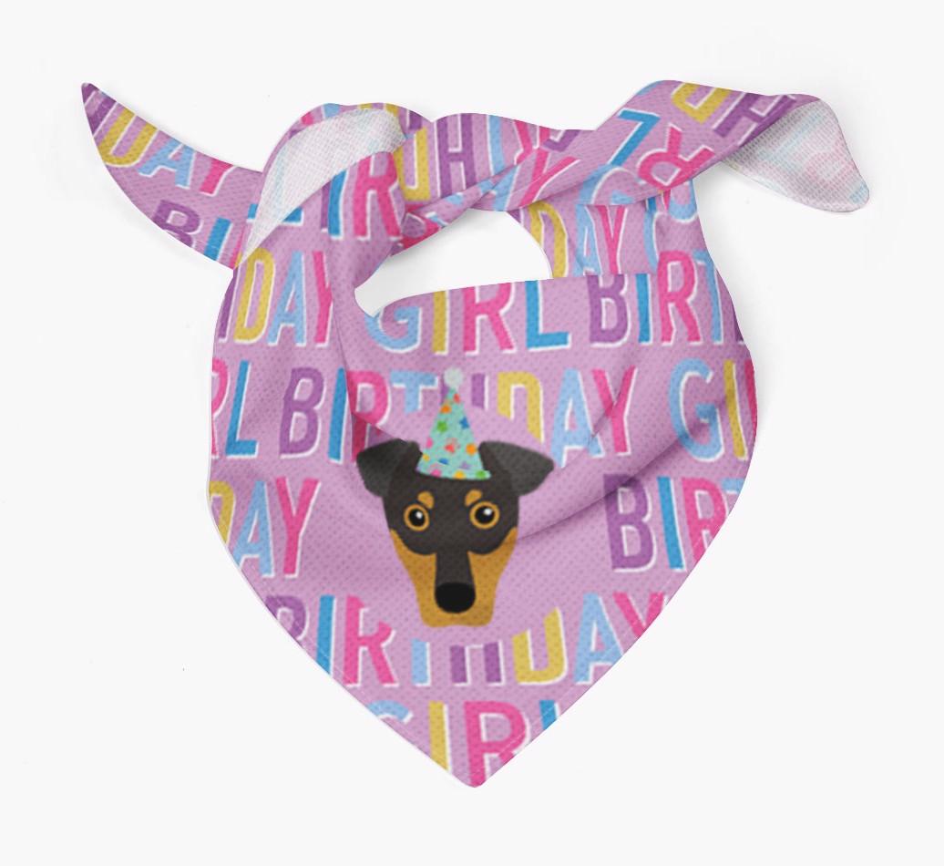 Birthday Girl: Personalized {breedFullName} Bandana