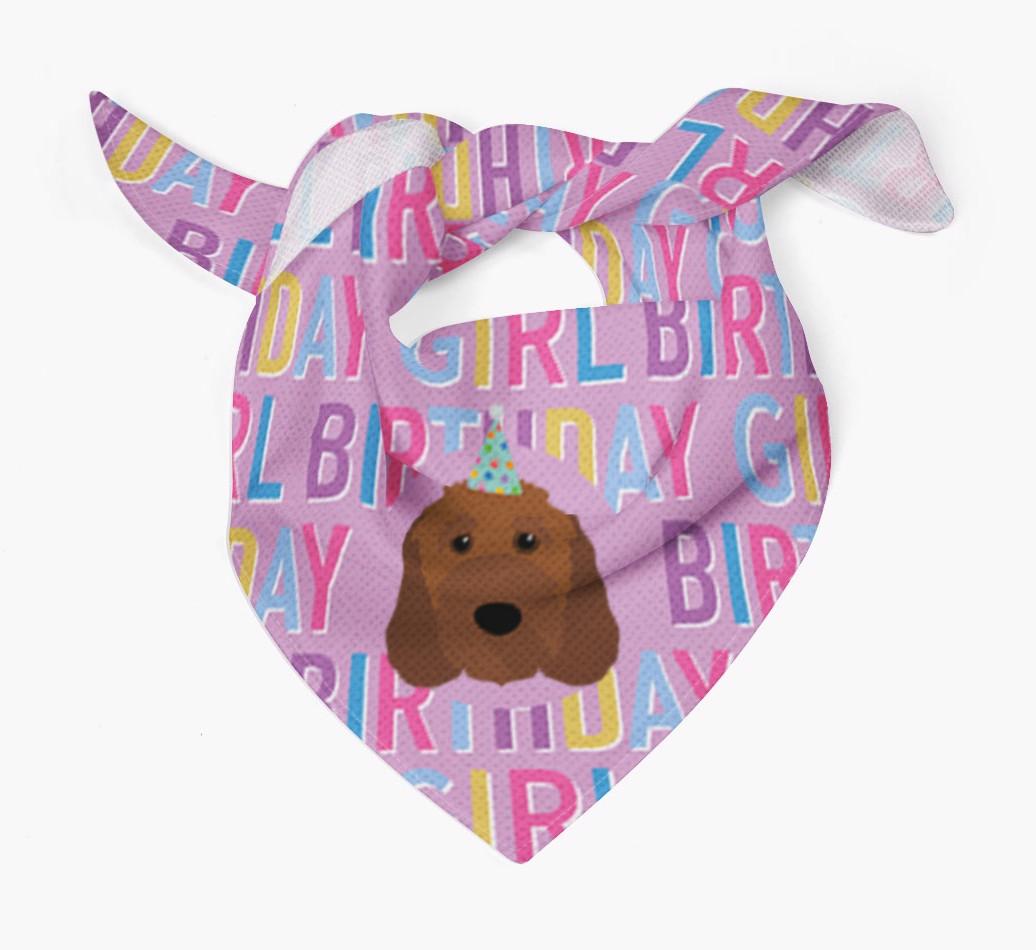Birthday Girl: Personalized {breedFullName} Bandana