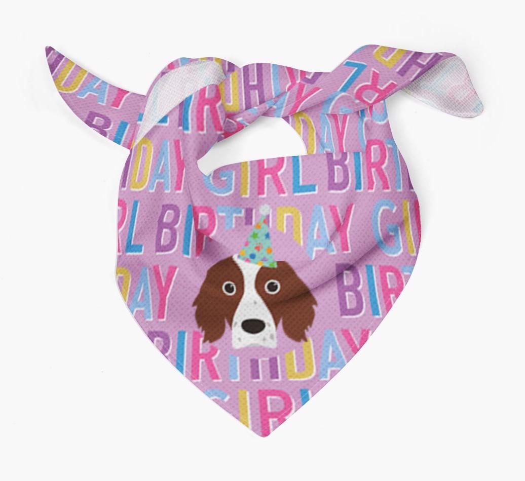 Birthday Girl: Personalized {breedFullName} Bandana