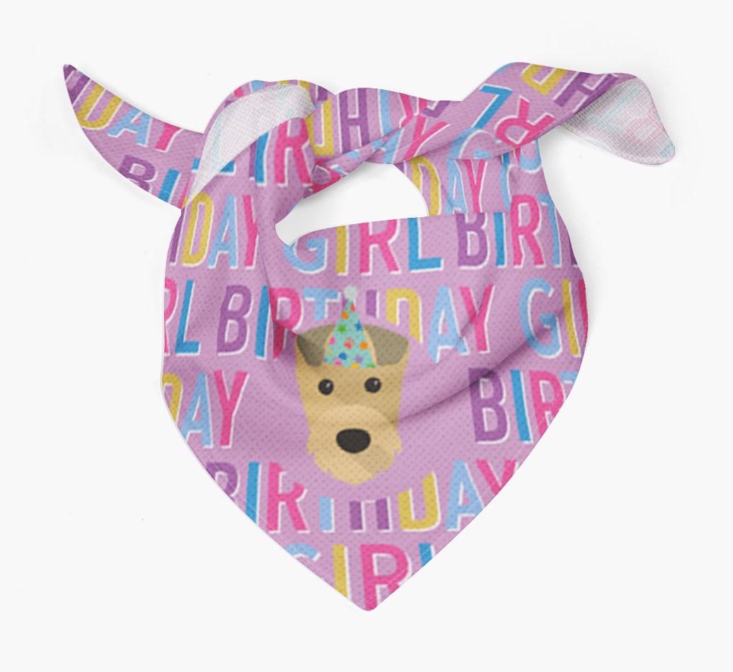 Birthday Girl: Personalized {breedFullName} Bandana