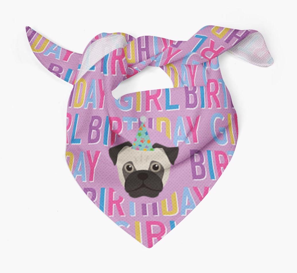 Birthday Girl: Personalized {breedFullName} Bandana