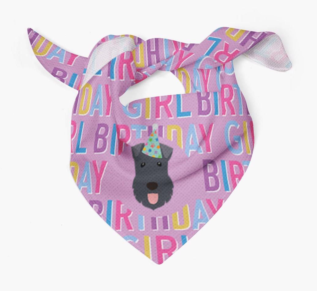 Birthday Girl: Personalized {breedFullName} Bandana