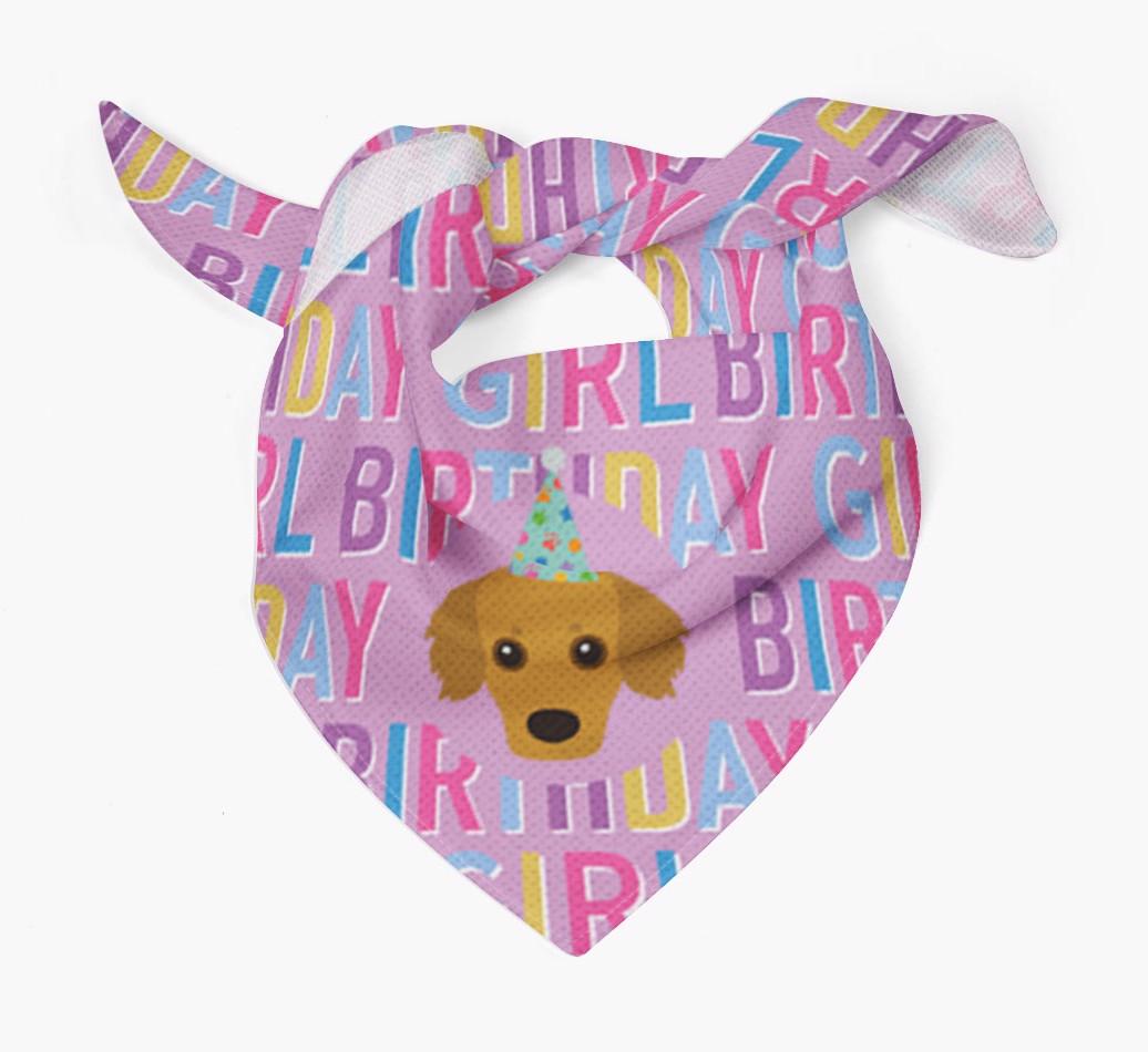 Birthday Girl: Personalized {breedFullName} Bandana