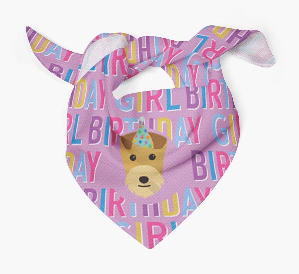 Birthday Girl: Personalized {breedFullName} Bandana