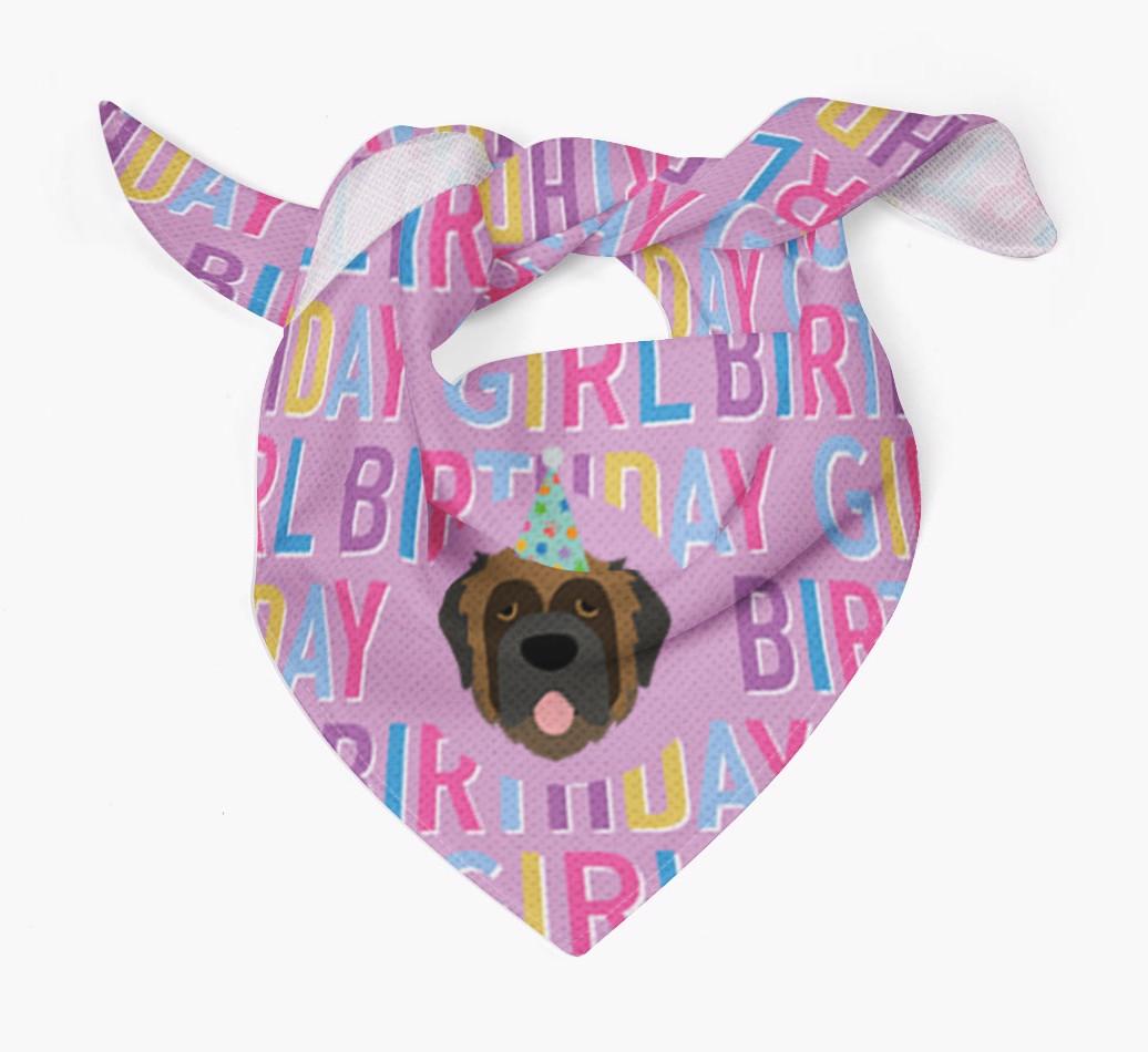 Birthday Girl: Personalized {breedFullName} Bandana